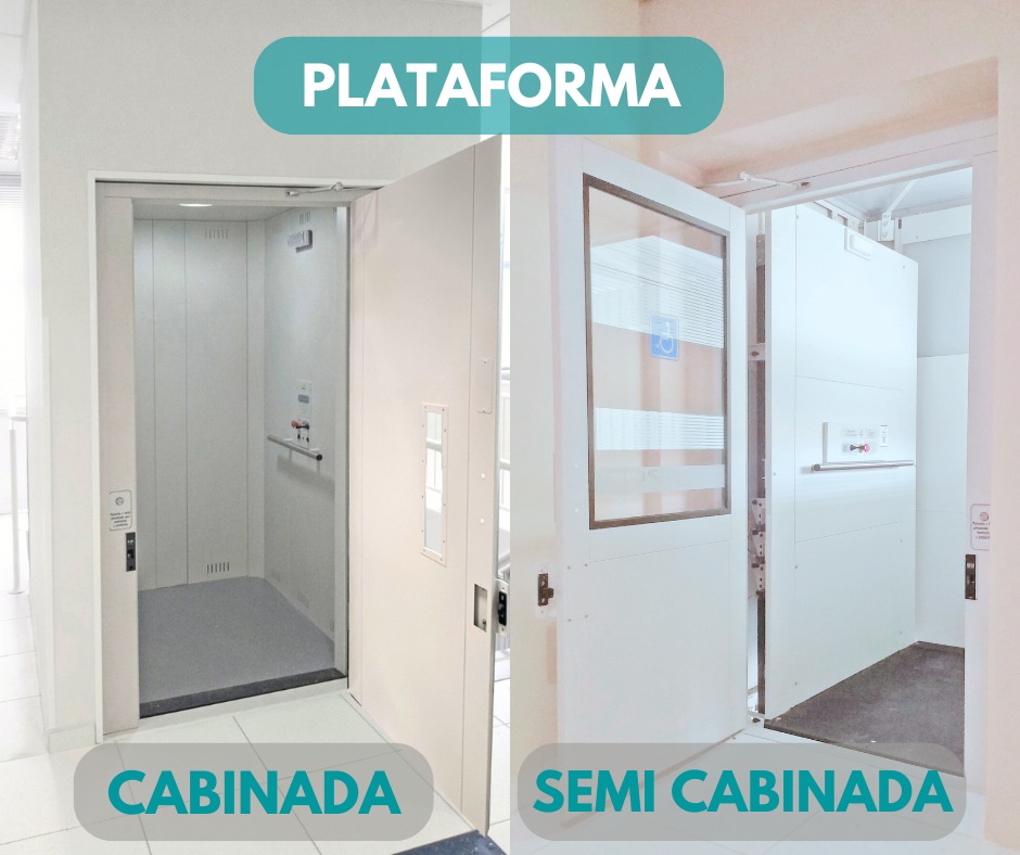 <b>Plataforma de Acessibilidade cabinada ou semi cabinada</b>: entenda as diferenças